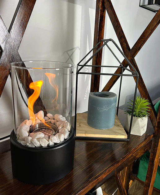 Portable Glass Alcohol Fireplace Lamp By Lurenn™