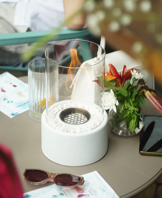 Portable Glass Alcohol Fireplace Lamp By Lurenn™