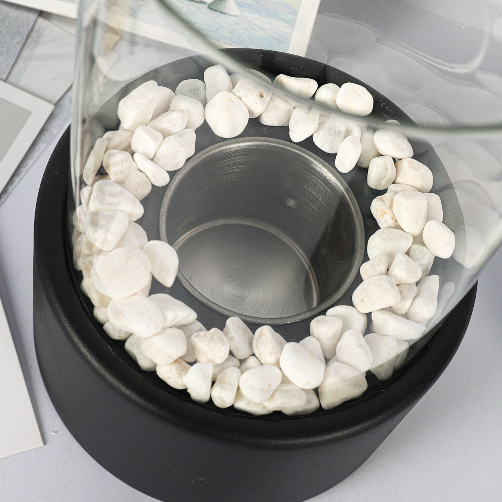 Portable Glass Alcohol Fireplace Lamp By Lurenn™