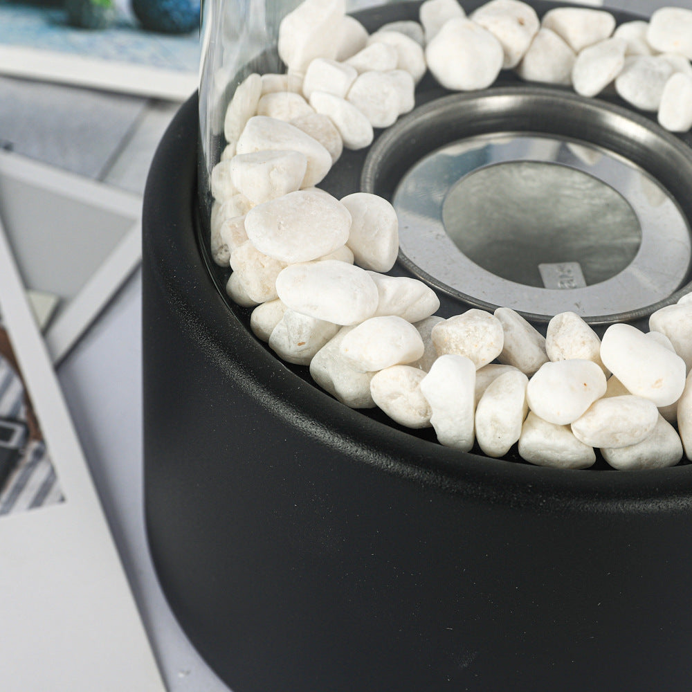 Portable Glass Alcohol Fireplace Lamp By Lurenn™