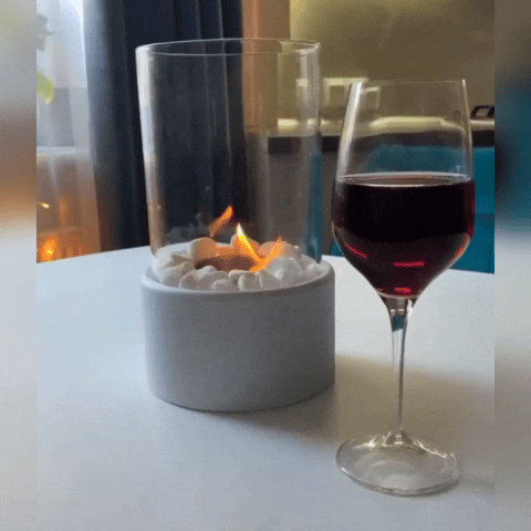 Portable Glass Alcohol Fireplace Lamp By Lurenn™