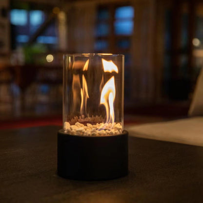 Portable Glass Alcohol Fireplace Lamp By Lurenn™