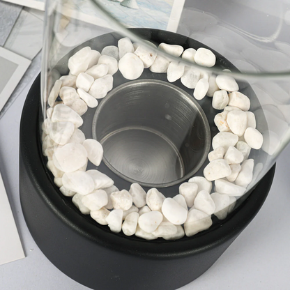 Portable Glass Alcohol Fireplace Lamp By Lurenn™